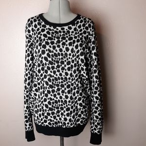 Ann Taylor wool cheetah print sweater